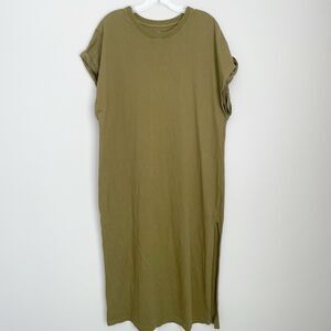 The Normal Brand Size L Green Full Length Maxi Dress 100% Cotton